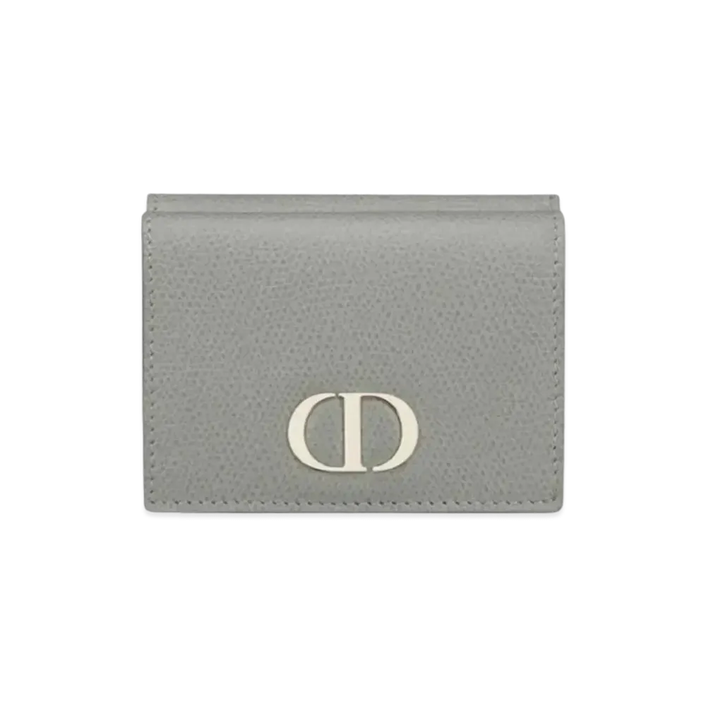 Dior Medium Cow Leather 30 Montenyu Wallet "Rock Gray"