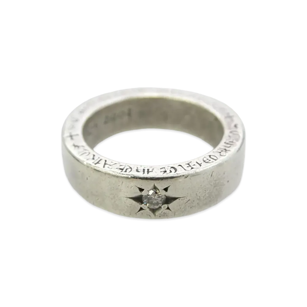 Chrome Hearts 6mm Spacer Ring Plain Diamond "Silver"
