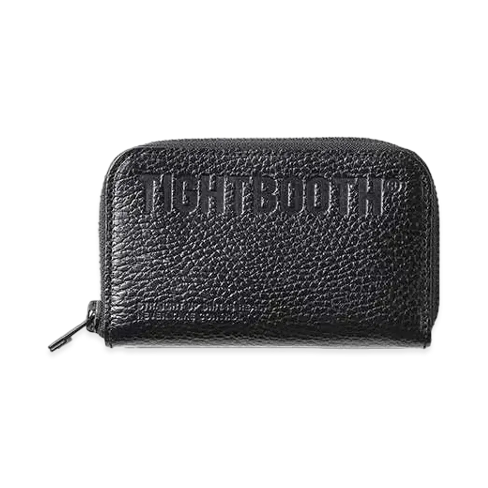 TIGHTBOOTH Leather Zip Around Wallet "Black"