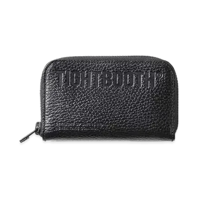 TIGHTBOOTH Leather Zip Around Wallet "Black"