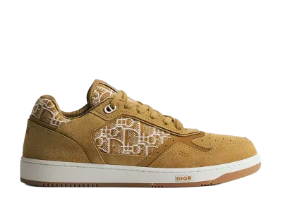 Dior B27 Uptown Low-Top Sneaker Suede Calfskin and Dior Oblique Jacquard "Cognac Brown"