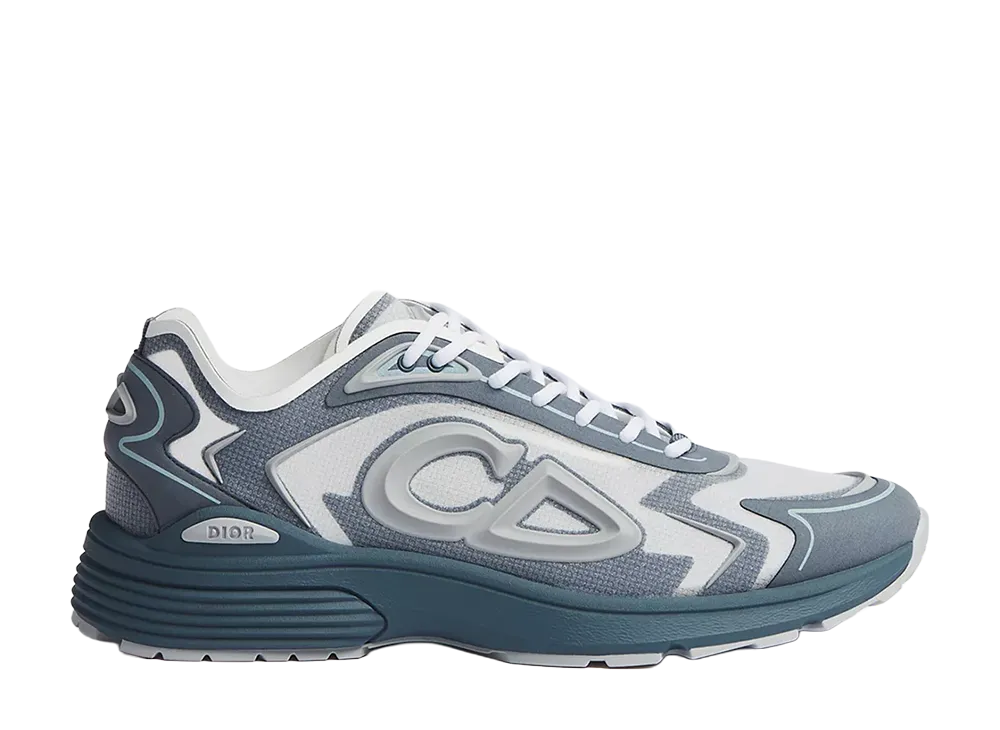 Dior B30 Countdown Tech Sneaker N3O Nylon Technical Fabric Rubber "Blue/White"