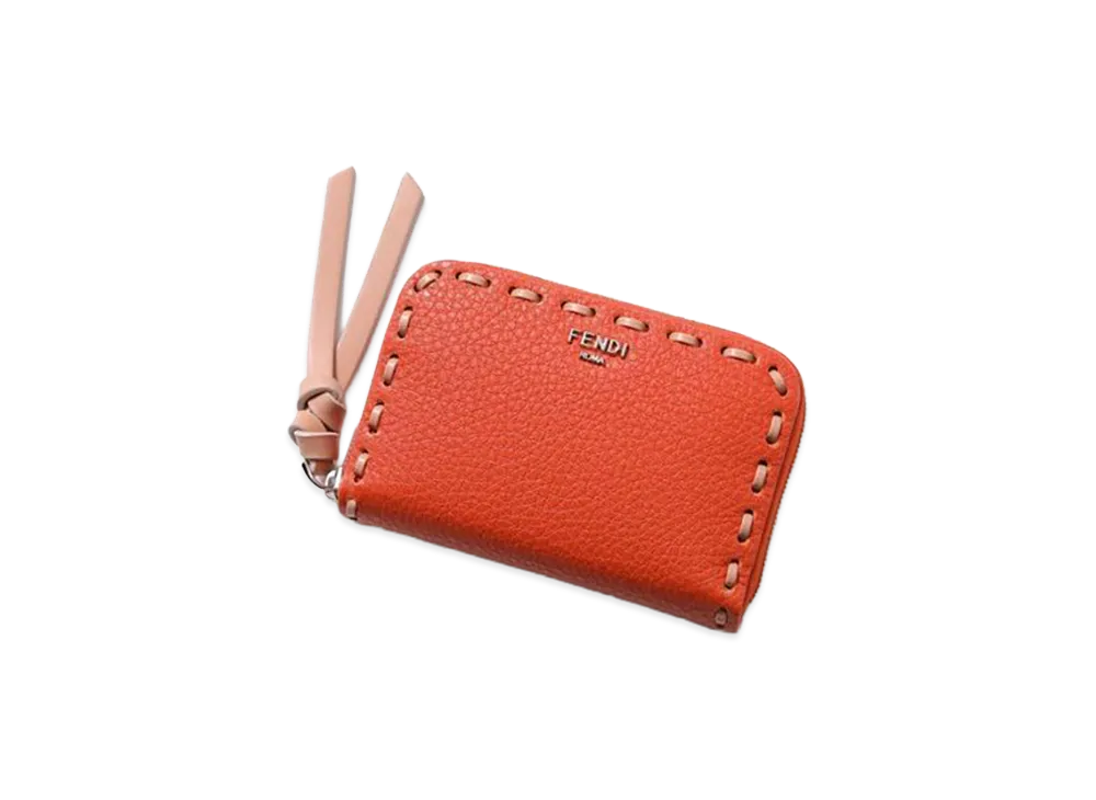 FENDI Women's Zip Around Peekaboo Mini "Orange"