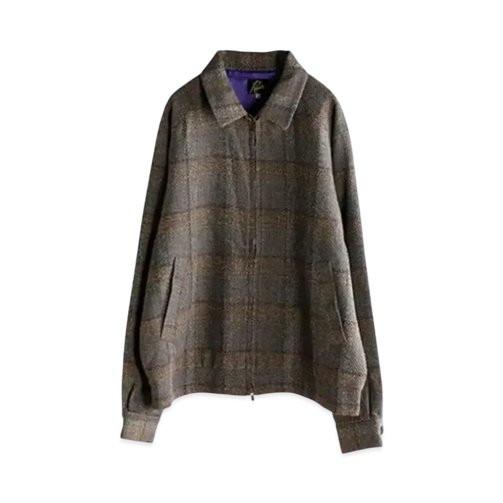 NEEDLES Twill Plaid Sport Jacket "Dark Brown" NS101