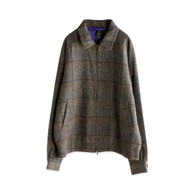 NEEDLES Twill Plaid Sport Jacket "Dark Brown" NS101