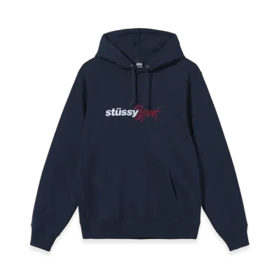 Stussy Sport Embroidered Hoodie "Navy"