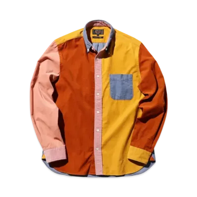 BEAMS B.D. Corduroy Panel "Blue"