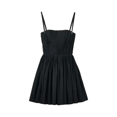Alexander McQUEEN Gathered Mini Dress "Black"