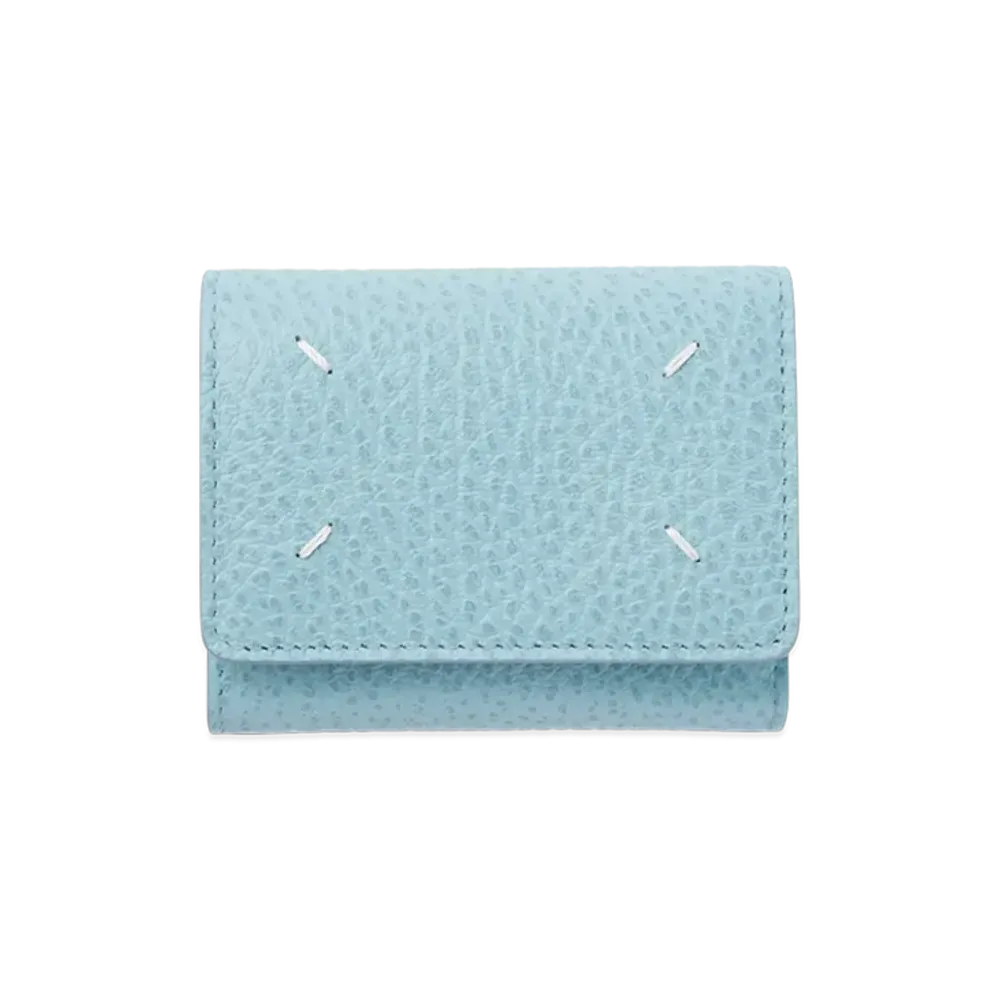 Maison Margiela Wallet Clip 3 With Zip "Aqua"
