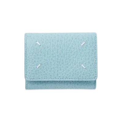 Maison Margiela Wallet Clip 3 With Zip "Aqua"