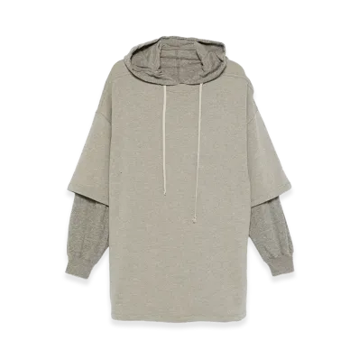 Rick Owens DRKSHDW Tommy Hustler Hoodie "Gray"