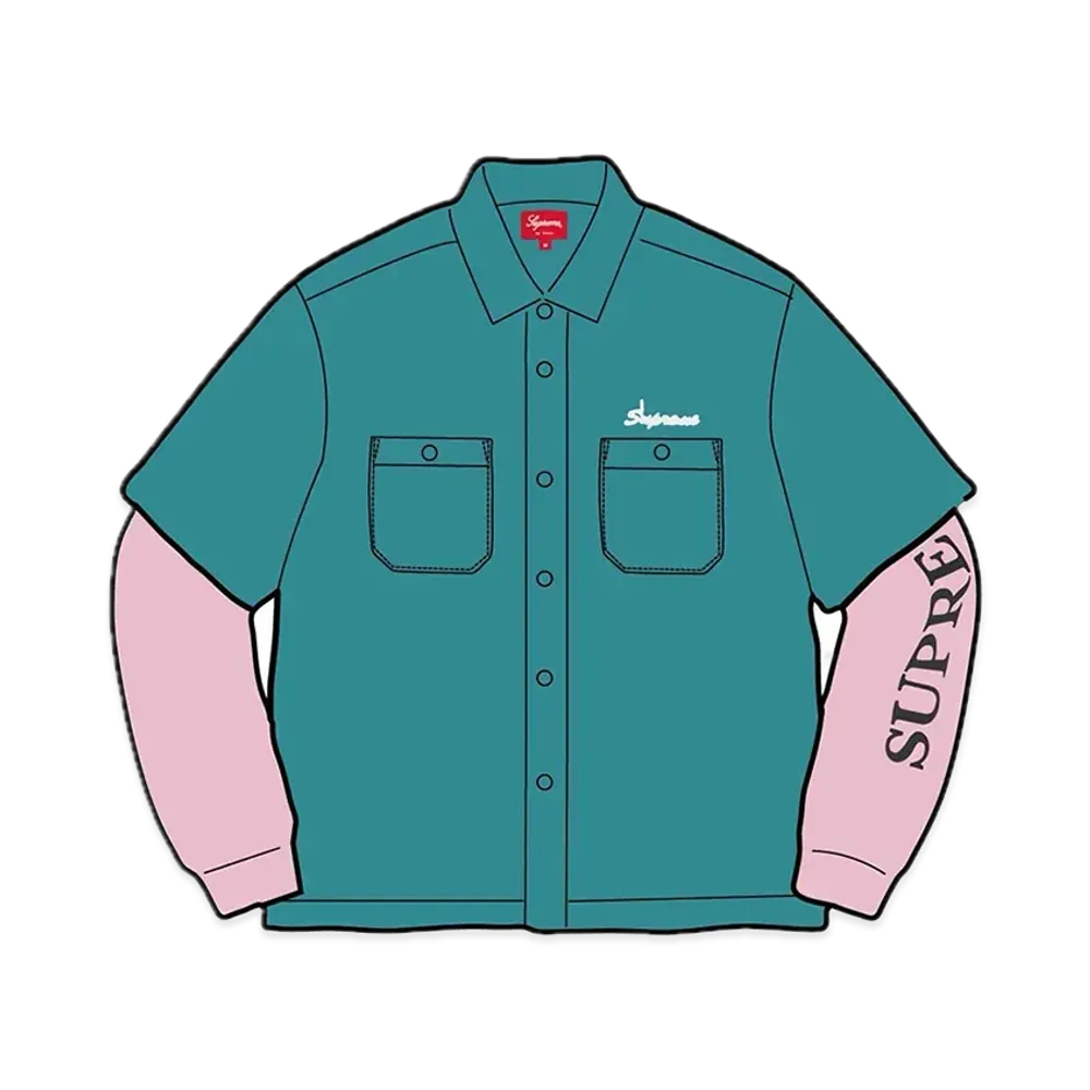 Supreme Thermal Work Shirt "Work Green"