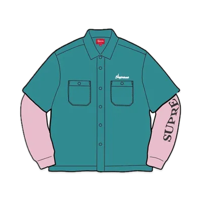 Supreme Thermal Work Shirt "Work Green"