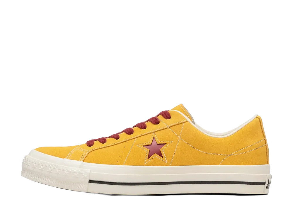 Converse One Star Aged Suede "Gold/Red"
