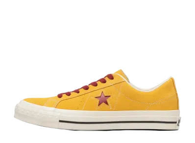 Converse One Star Aged Suede "Gold/Red"