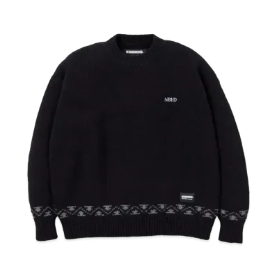 NEIGHBORHOOD Low Gauge Sweater "Black"