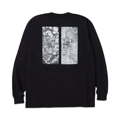NEIGHBORHOOD NH x TAKU OBATA . Tee LS-2 "Black"