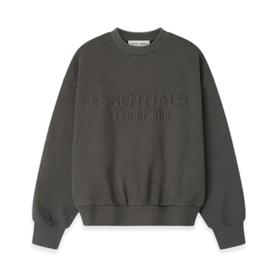 FEAR OF GOD ESSENTIALS Embossed Classic Crewneck Sweatshirt "Charcoal Heather"