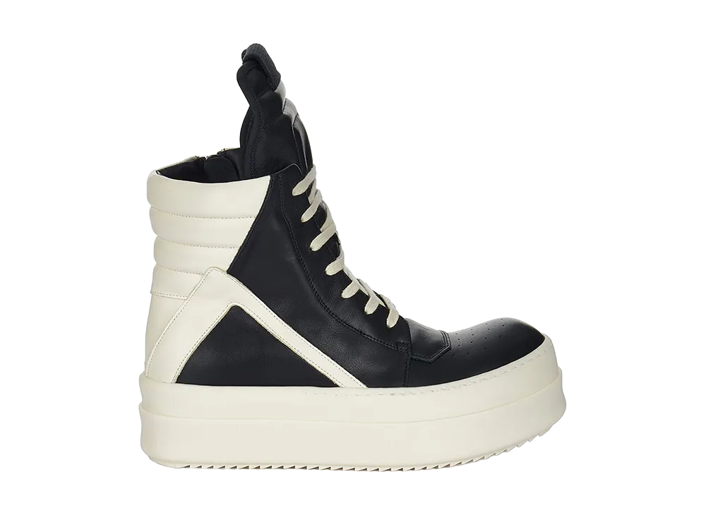 Rick Owens Mega Bumper Geobasket "Black/Milk"