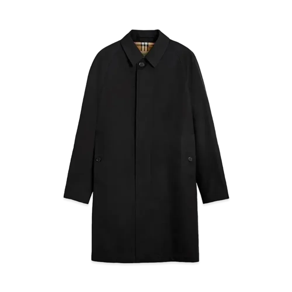 Burberry Men's Mid Length Lightweight Camden Car Coat "Black"