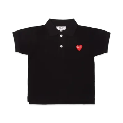 PLAY COMME des GARCONS Kids Polo Shirt "Black"