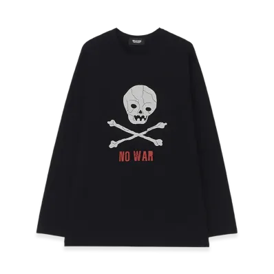 WILDSIDE YOHJI YAMAMOTO Skull Long Sleeve T-Shirt "Black"