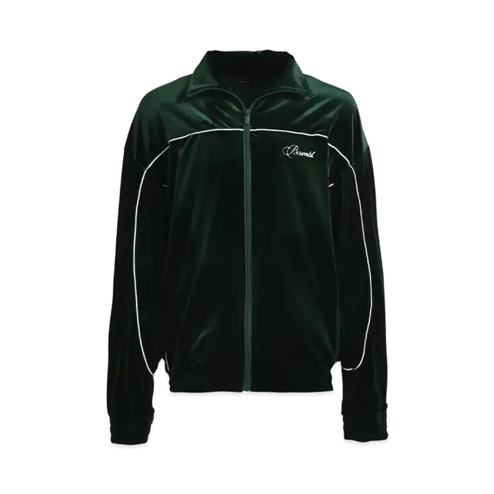 BREATH Script Logo Piping Velour Jacket "Kelly"