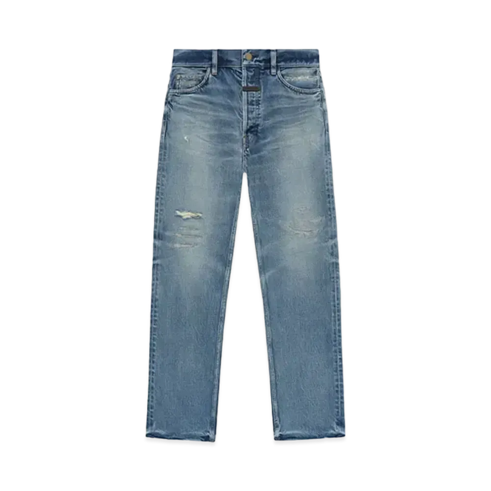 FEAR OF GOD ESSENTIALS Classic 5 Pocket "Medium Indigo"