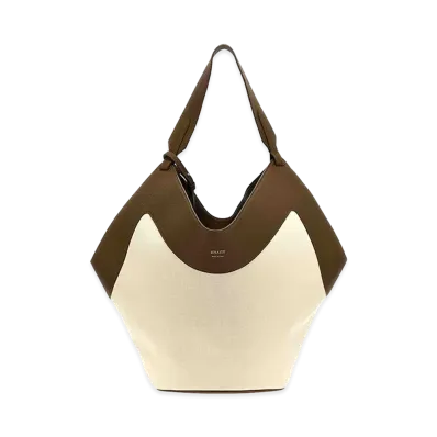 KHAITE Women's 'Medium Lotus Tote' Shopping Bag "Beieg/Brown"