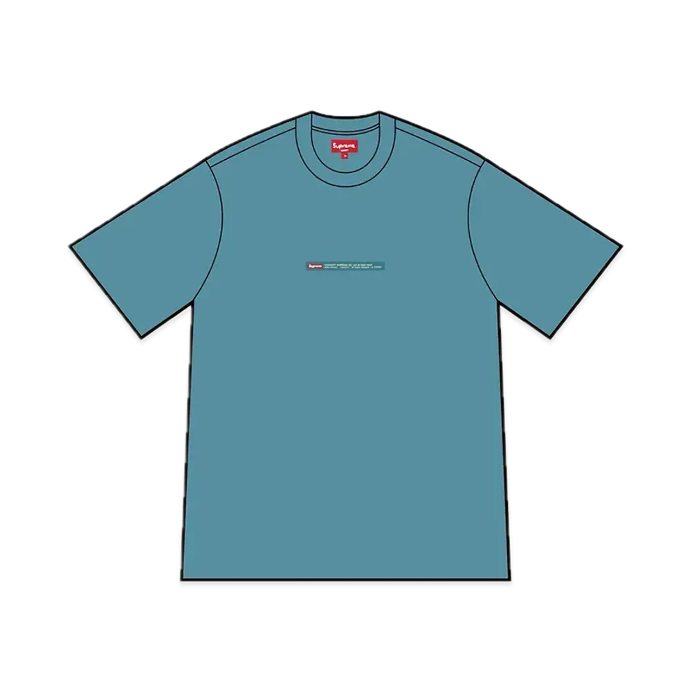Supreme Property Label S/S Top "Light Slate"