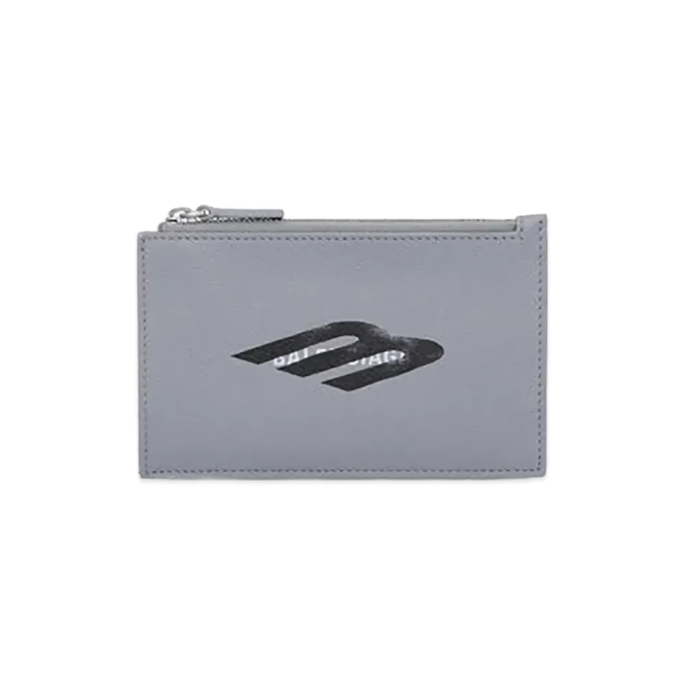 BALENCIAGA Cash Long Coin & Card Holder "Gray"