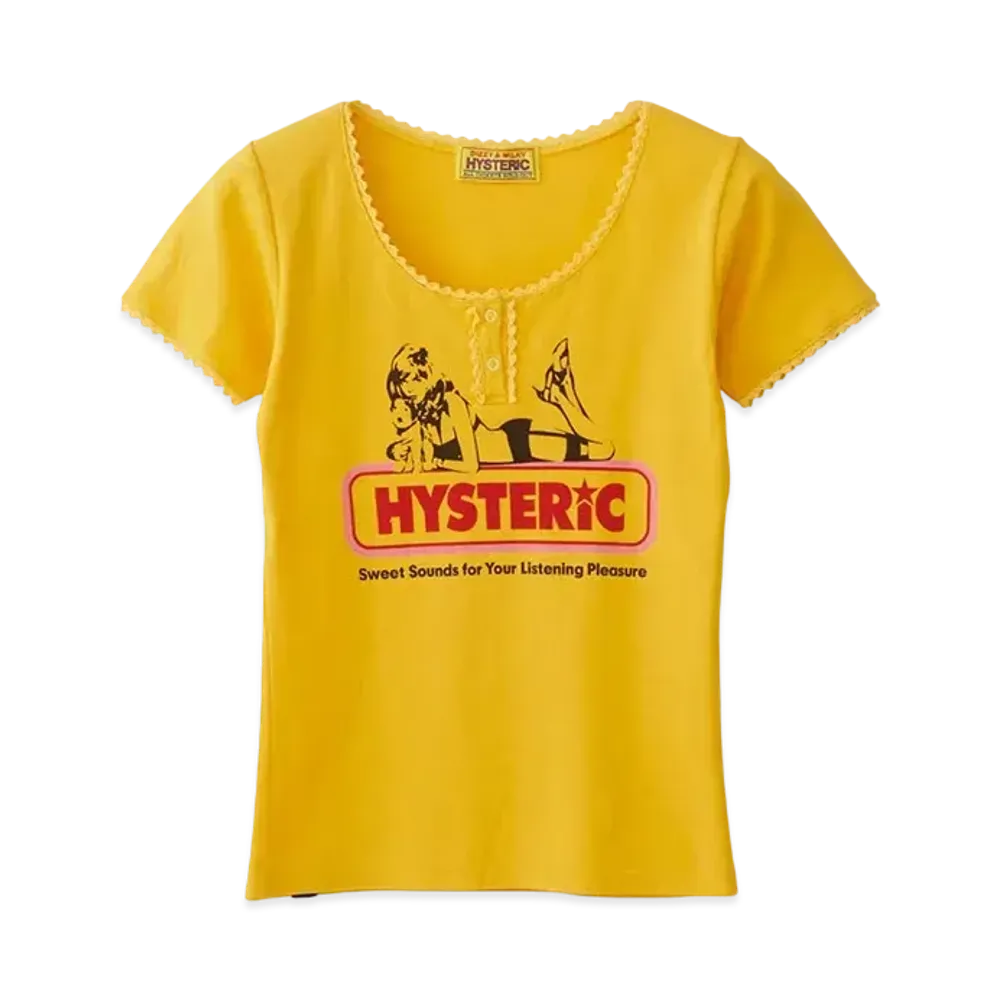 HYSTERIC GLAMOUR Sweet Sounds Chibi T-Shirt "Yellow"