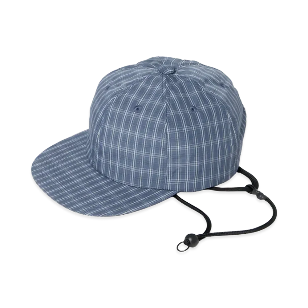 DAIWA PIER39 Tech 6Panel Cap Summer Plaid "Smoke Blue"