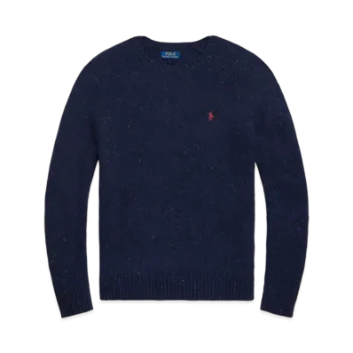 Polo Ralph Lauren Wool-Blend Saddle-Sleeve Sweater "Navy"