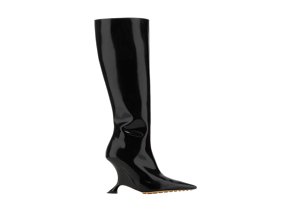 Bottega Veneta Women's Leather Rocket Boots "Black"