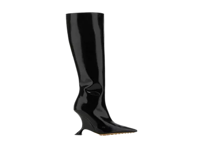 Bottega Veneta Women's Leather Rocket Boots "Black"