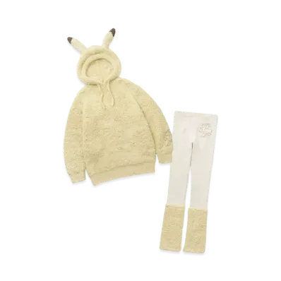 GELATO PIQUE x Pokemon Sleep Gelato Pikachu Hoodie&Leg Warmer Leggings Set "Yellow"