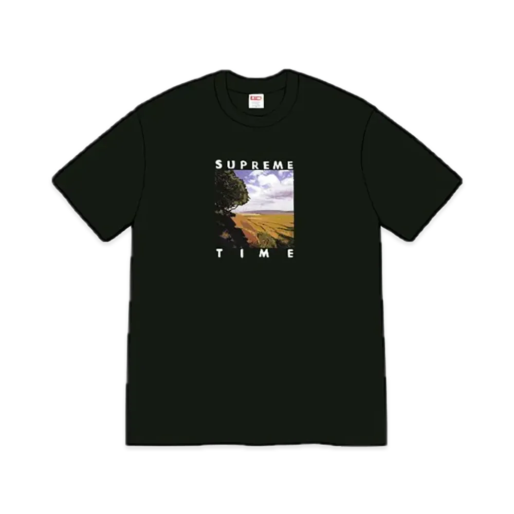 シュプリーム タイム Tシャツ "ブラック"