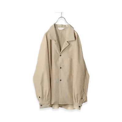 ANCELLM Wool Hakeme Tailored Shirt "Beige"