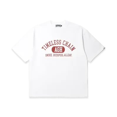 APHRODITEGANG x BUDSPOOL TCS College Logo S/S Tee "White"