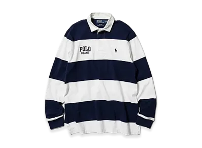 BEAMS x Polo Ralph LS Rugby Shirt "White"