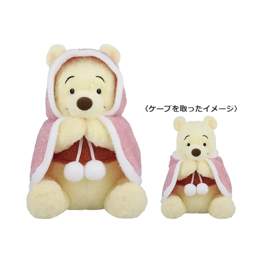 BANDAI "Ichiban Kuji" -Winnie the Pooh Cozy Winter Days- Last One Prize Winnie the Pooh fluffy cape plush toy