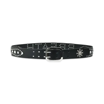 BREATH Studs Logo Belt "Black/Black"
