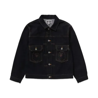 A BATHING APE Ape Head Denim Jacket "Indigo"