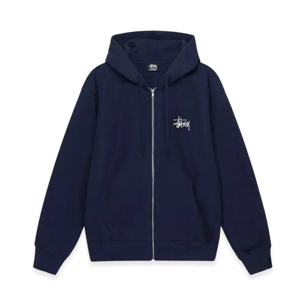 Stussy Basic Stussy Zip Hoodie 2023 "Navy"