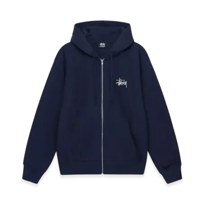 Stussy Basic Stussy Zip Hoodie 2023 "Navy"