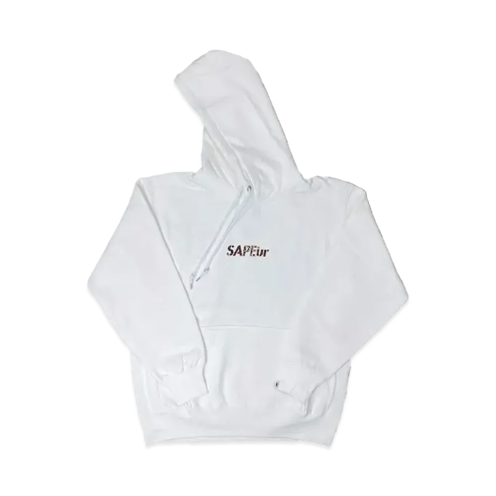 SAPEur Brown Leopard Head Hoodie "White"
