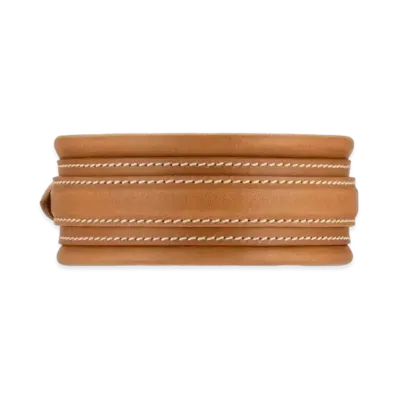 GUCCI Buckle Choker Necklace "Brown"
