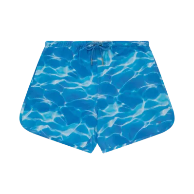 Aime Leon Dore Aqua Print Seersucker Short "Blue"