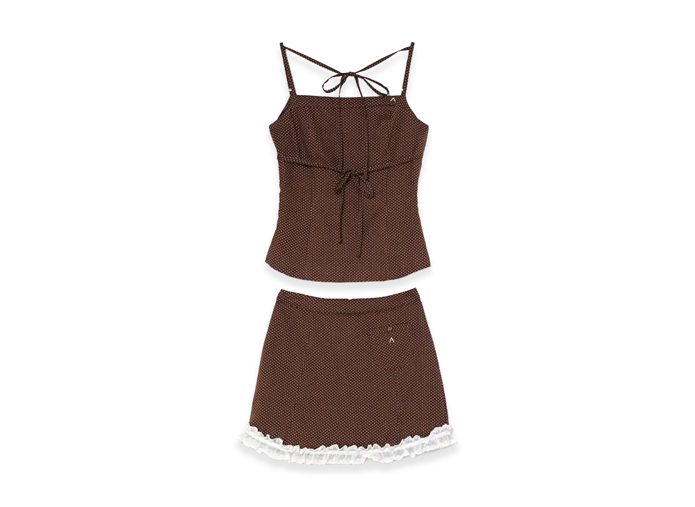 ANDMARY Women's Emmie Dot Set Up "Brown"